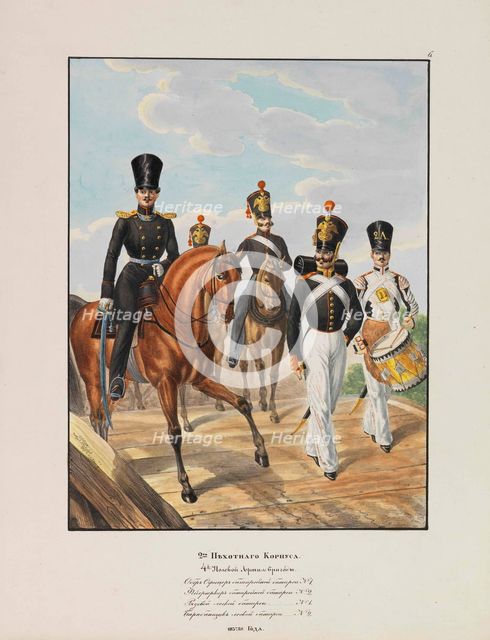 2nd Infantry Division of the Imperial Russian Army, 1837-1839. Creator: Belousov, Lev Alexandrovich (1806-1864).