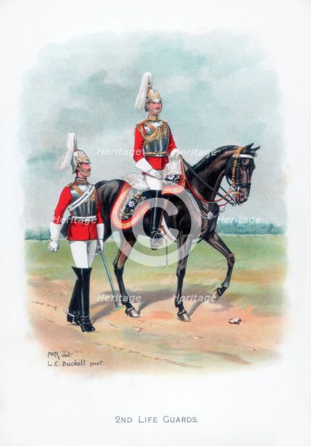 '2nd Life Guards', 1915.Artist: LE Buckell