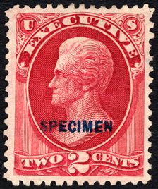 2c Andrew Jackson Executive special printing single, 1875. Creator: Unknown