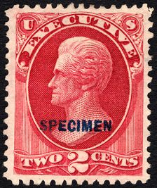 2c Andrew Jackson Executive special printing single, 1875. Creator: Unknown