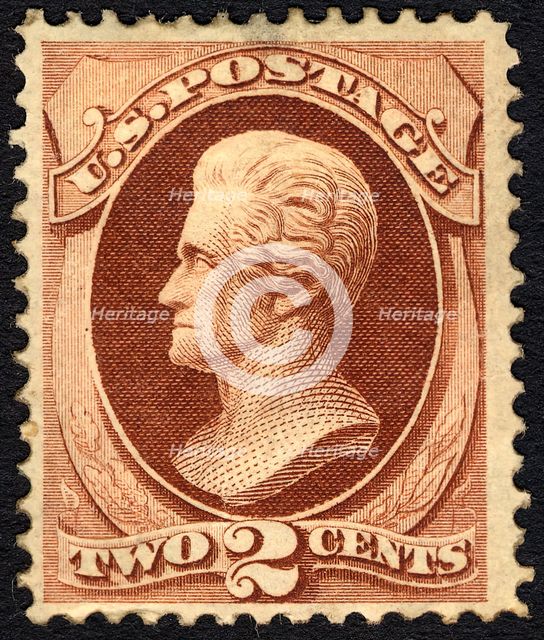 2c Andrew Jackson single, 1870. Creator: Unknown.