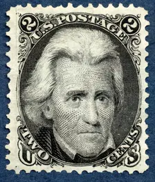 2c Andrew Jackson re-issue single, 1875. Creator: National Bank Note Company