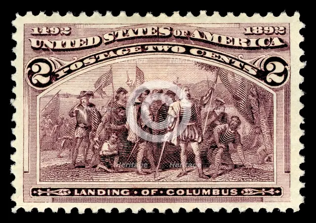 2c Landing of Columbus single, 1893. Creator: American Bank Note Company.