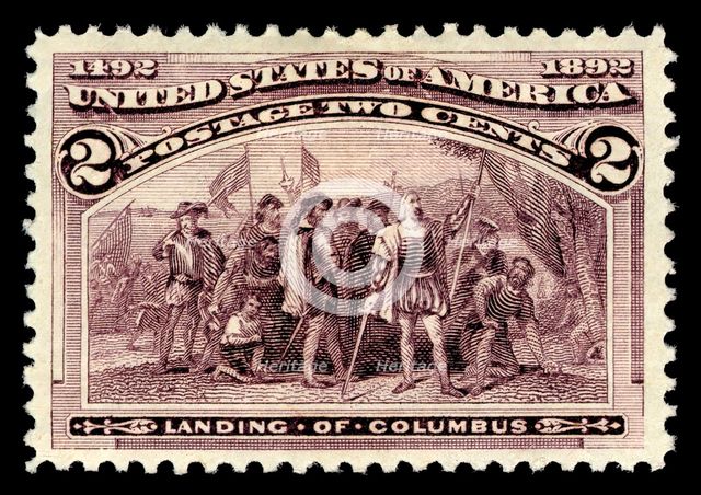 2c Landing of Columbus single, 1893. Creator: American Bank Note Company.