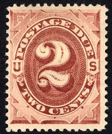 2c Postage Due single, 1879. Creator: Unknown
