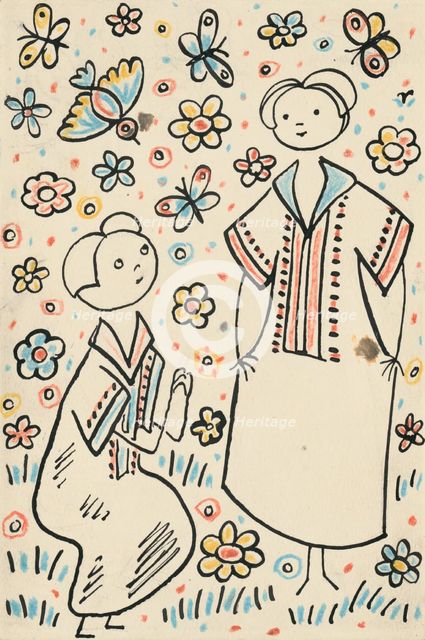 3. A story about a dog and a cat, around 1928. Creator: Josef Capek.