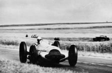 3 litre Mercedes in action, French Grand Prix, Rheims, 1938