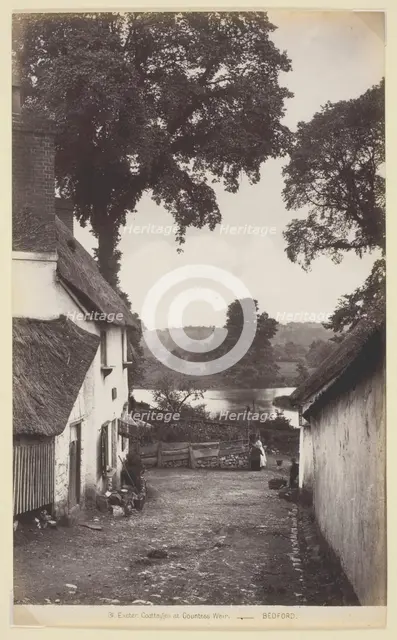 31. Exeter, Cottages at Countess Weir, 1860/94. Creator: Francis Bedford.