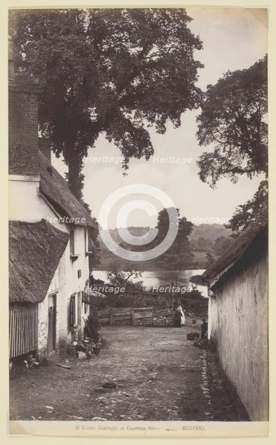 31. Exeter, Cottages at Countess Weir, 1860/94. Creator: Francis Bedford.