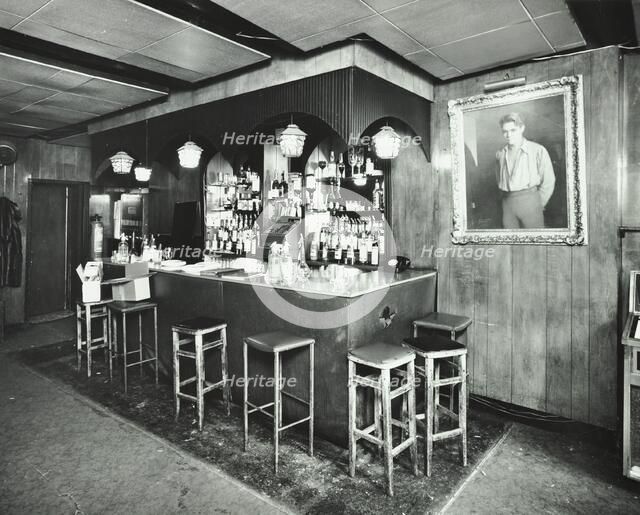 31 Wardour Street, Westminster LB, London: first floor front room, bar, 1977. Creator: Unknown.