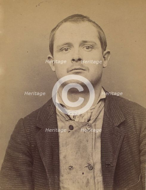 310. Olivier. Philippe, Octave. 25 ans, né le 29/6/68 à Paris XVIIle. Plombier. Anarchiste..., 1894. Creator: Alphonse Bertillon.