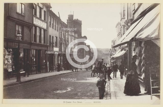 33. Exeter, Fore Street, 1860/94. Creator: Francis Bedford.