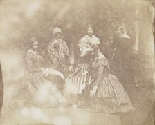 34. Artistical Groups in Various Poses, ca. 1845. Creator: Calvert Jones