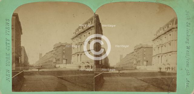 34th Street looking west from 5th Ave, c1850-1930. Creator: Unknown.