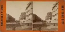 34th Street looking west from 5th Ave, c1850-1930. Creator: Unknown