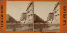 34th Street looking west from 5th Ave, c1850-1930. Creator: Unknown
