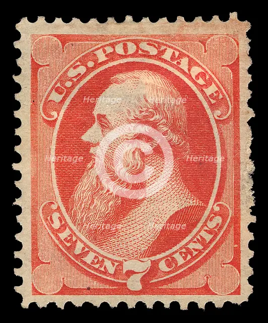 7c Edwin M. Stanton single, September 10, 1873. Creator: Unknown.
