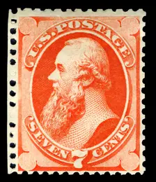 7c Edwin M. Stanton special printing single, 1875. Creator: Continental Bank Note Company