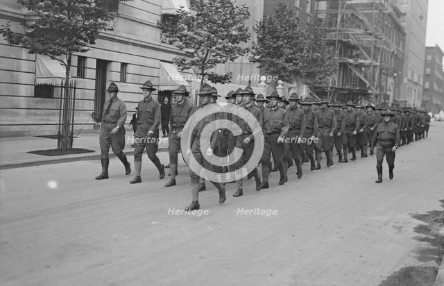 7th Regt. Rookies, between c1915 and c1920. Creator: Bain News Service.
