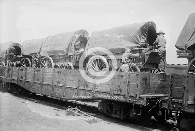 7th Reg't train, between c1915 and c1920. Creator: Bain News Service.