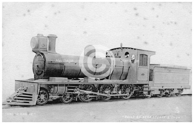 4-6-0 tender engine, steam locomotive built by Kerr, Stuart and Co, early 20th century.Artist: Raphael Tuck