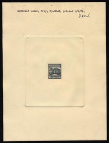 4 1/2c White House approved large die proof, 14072. Creator: Bureau of Engraving and Printing