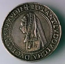4-Testoon. Duchy Savoy, Italy (Reverse: Iolanta Ludovica, Duchess of Savoy), 1497-1504