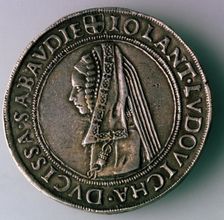 4-Testoon. Duchy Savoy, Italy (Reverse: Iolanta Ludovica, Duchess of Savoy), 1497-1504