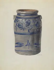 4 Gal Crock, c. 1940. Creator: Betty Jacob