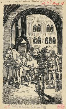 4.- Night arrival, 1936. Creator: Andrej Kovacik