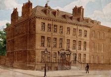 40-41 Queen Square, London, immediately before demolition, 1882. Creator: John Phillipps Emslie