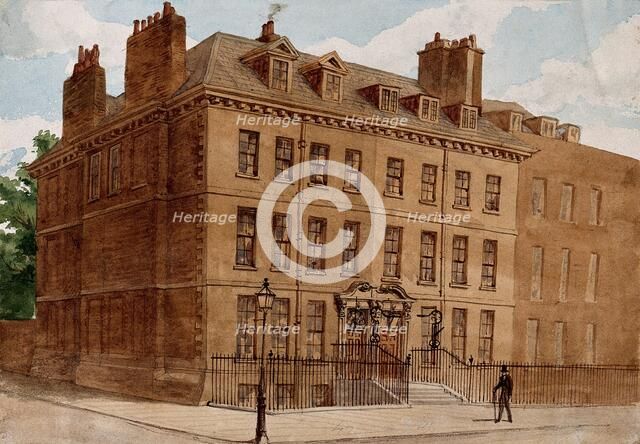 40-41 Queen Square, London, immediately before demolition, 1882. Creator: John Phillipps Emslie.