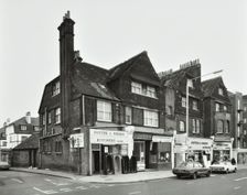 412-416 Streatham High Road, Lambeth, London: by Barrow Road, 1981. Creator: Unknown
