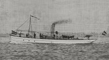 43-ton third-class gunboat "Ligera", which defeated the American torpedo boat "Cushing", Cuba, 1898. Creator: Unknown