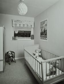 45 Enfield Chase, Houghton Regis, Dunstable, Bedfordshire: infant's bedroom, 1971. Creator: Unknown