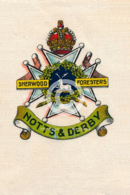 '45th & 95th Foot. The Sherwood Foresters (Nottinghamshire & Derbyshire Regt.)', c1910. Artist: Unknown.