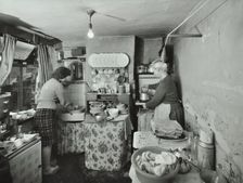 47 Monier Street, Poplar, London: kitchen in dilapidated condition, 1962. Creator: Unknown
