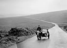 490 cc Norton and sidecar of FW Osborne, winner of a silver award, MCC Torquay Rally, July 1937. Artist: Bill Brunell