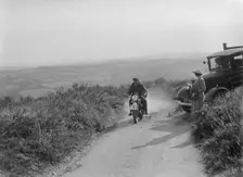 490 cc DKW of HS Yelland competing in the MCC Torquay Rally, 1938. Artist: Bill Brunell