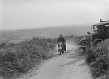 490 cc DKW of HS Yelland competing in the MCC Torquay Rally, 1938. Artist: Bill Brunell