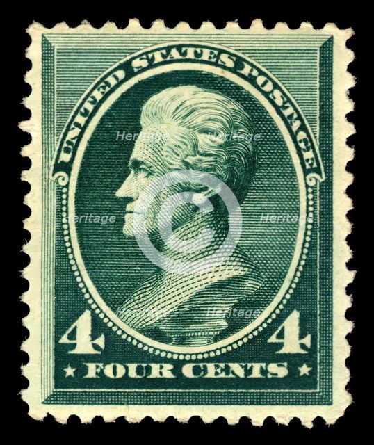 4c Andrew Jackson single, 1883. Creator: American Bank Note Company.