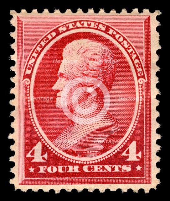 4c Andrew Jackson single, 1888. Creator: American Bank Note Company.