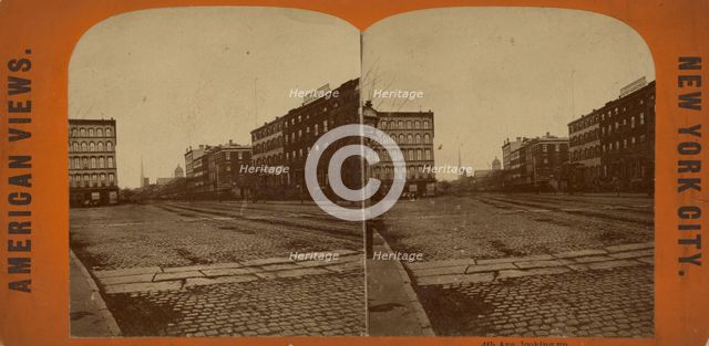 4th Ave., looking up, c1850-1930. Creator: Unknown.