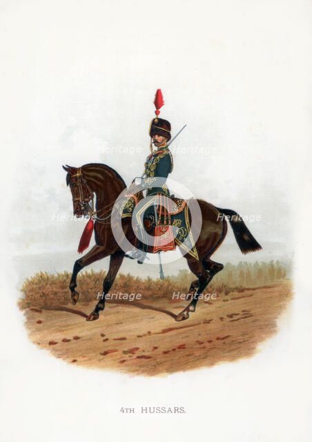 '4th Hussars', 1889. Artist: Unknown