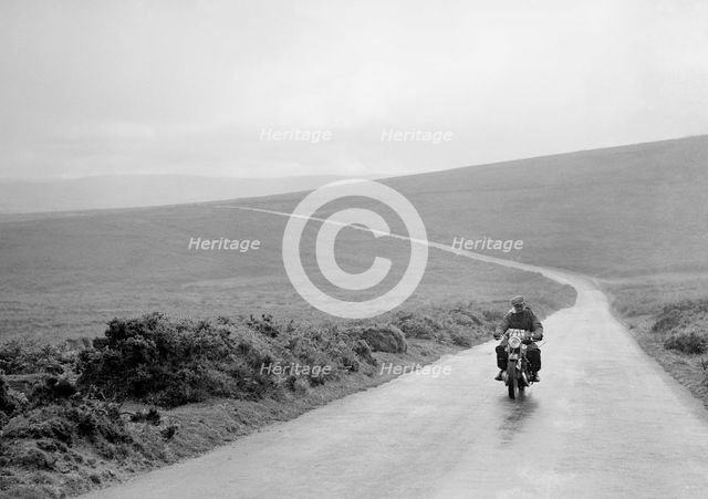 500 cc DKW of GEH Godber-Ford, winner of a premier award, MCC Torquay Rally, July 1937. Artist: Bill Brunell.
