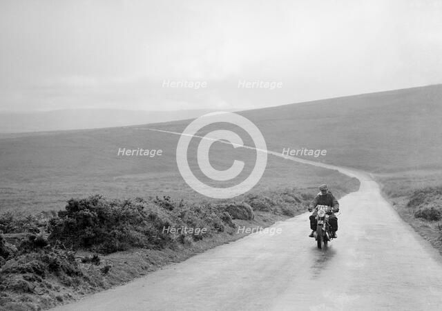 500 cc DKW of GEH Godber-Ford, winner of a premier award, MCC Torquay Rally, July 1937. Artist: Bill Brunell.