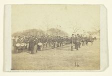 50th Pennsylvania Infantry in Parade Formation, c. 1870/82. Creator: Tim O'Sullivan
