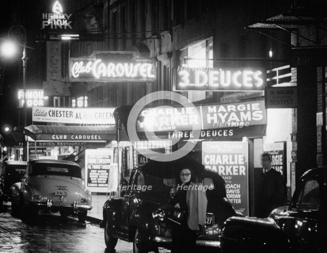 52nd Street, New York, N.Y., ca. 1948. Creator: William Paul Gottlieb.
