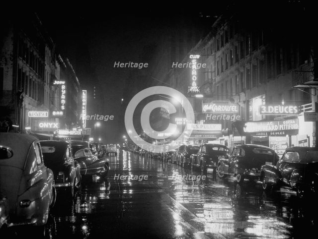 52nd Street, New York, N.Y., ca. July 1948. Creator: William Paul Gottlieb.