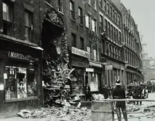 55 Houndsditch, City of London: damage caused by fire, 1924. Creator: Unknown